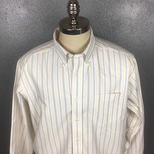 LL Bean wrinkle resistant dress shirt size 17 36